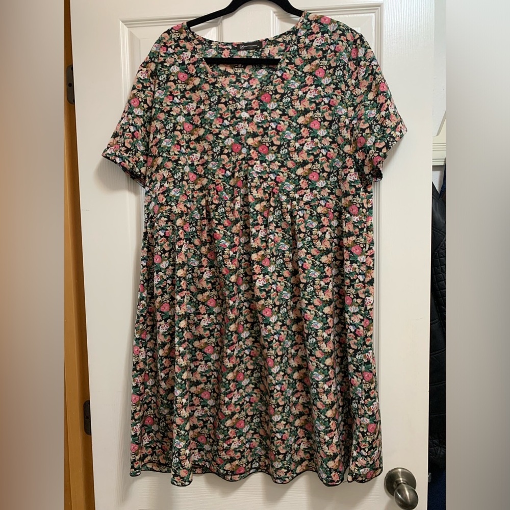 Floral Short Sleeve Dress